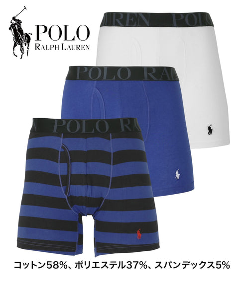 ポロ ラルフローレン POLO RALPH LAUREN 【3枚セット】CLASSIC FIT メンズ ロングボクサーパンツ
